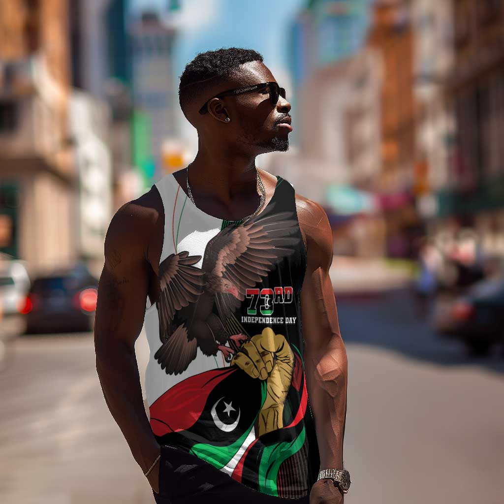 Afro Libya Men Tank Top Arabian Eagle - Independence Day