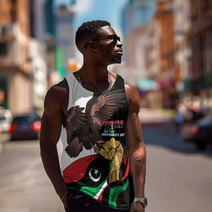 Afro Libya Men Tank Top Arabian Eagle - Independence Day