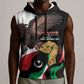 Afro Libya Sleeveless Hoodie Arabian Eagle - Independence Day - African Pride