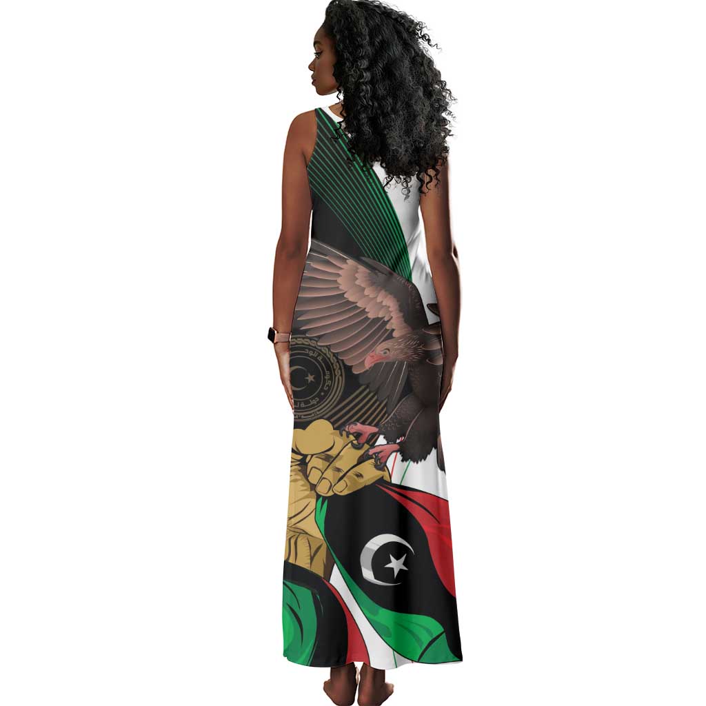 Afro Libya Tank Maxi Dress Arabian Eagle - Independence Day