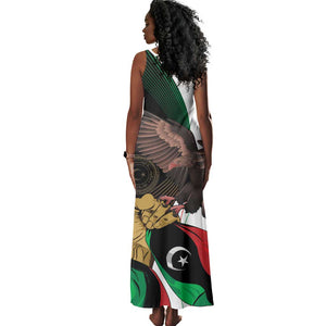 Afro Libya Tank Maxi Dress Arabian Eagle - Independence Day