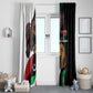 Afro Libya Window Curtain Arabian Eagle - Independence Day