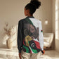Afro Libya Women Casual Shirt Arabian Eagle - Independence Day LT15