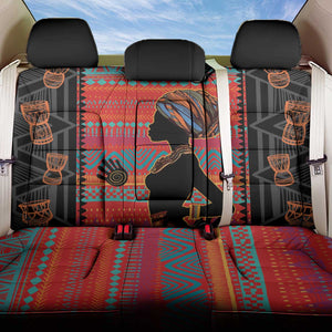 African Women Back Car Seat Cover Ethnic Pattern