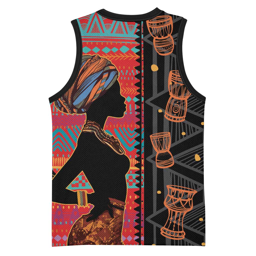 African Women Basketball Jersey Ethnic Pattern LT15