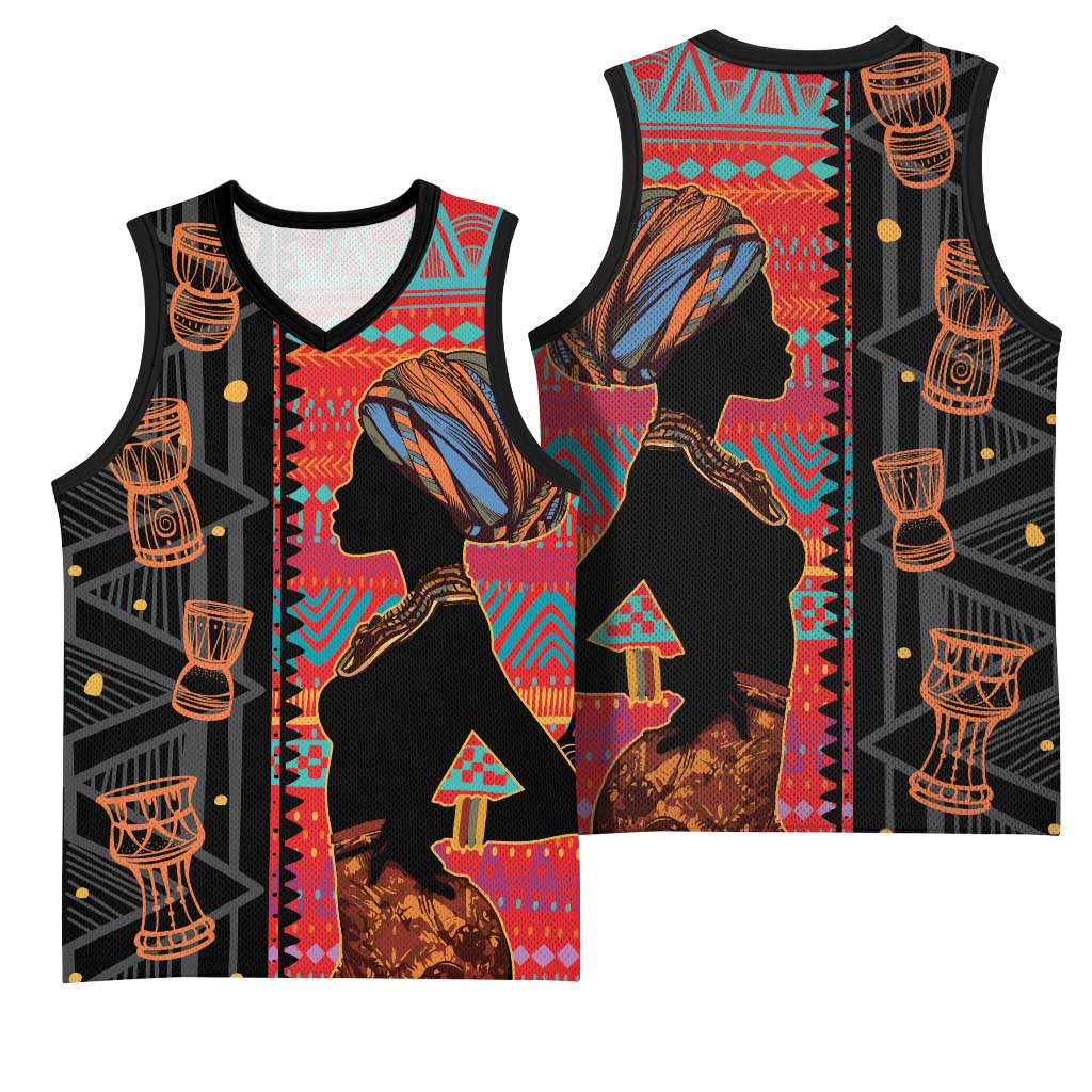 African Women Basketball Jersey Ethnic Pattern LT15