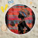 African Women Beach Blanket Ethnic Pattern