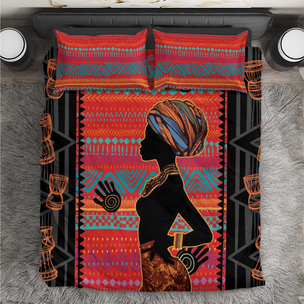 African Women Bedding Set Ethnic Pattern