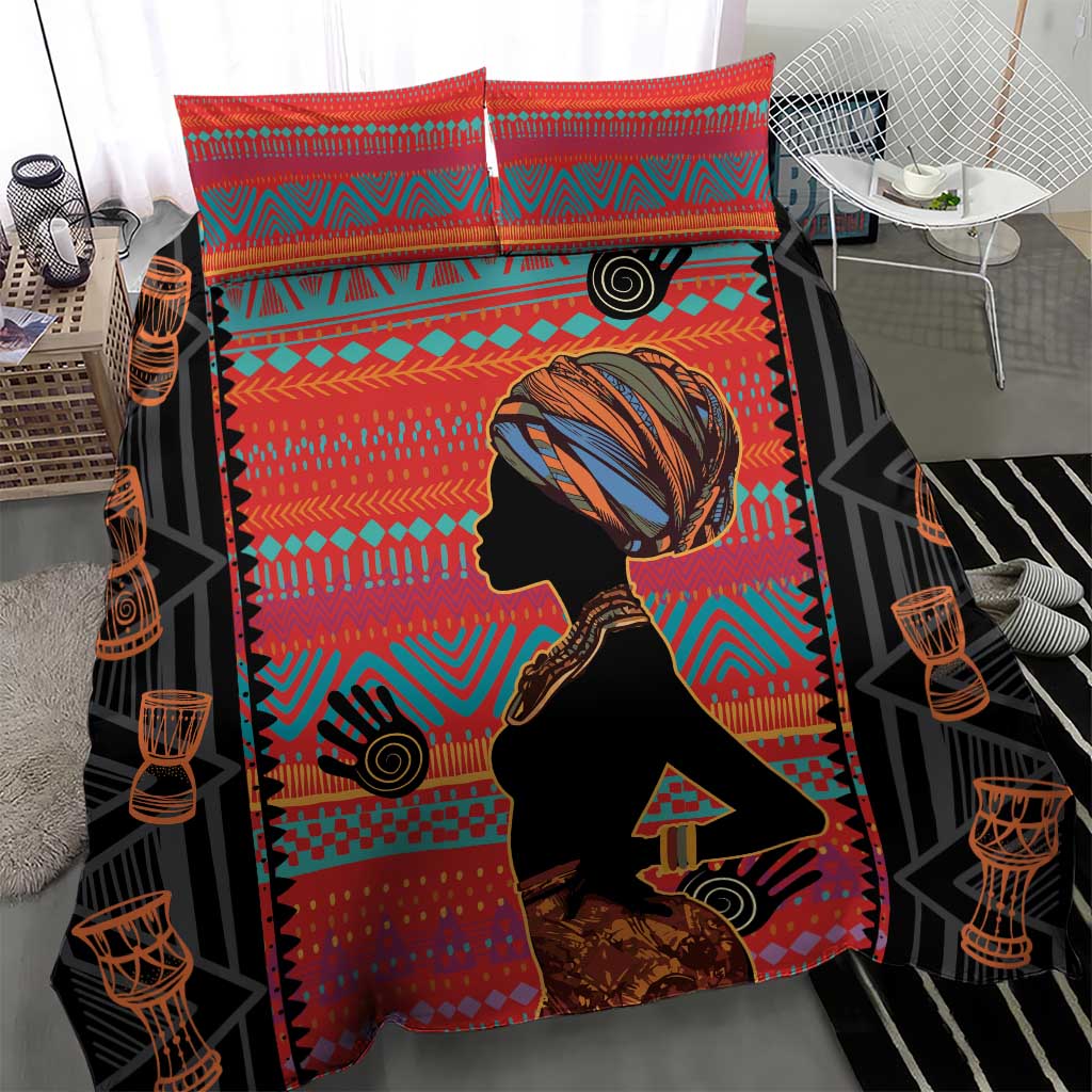 African Women Bedding Set Ethnic Pattern