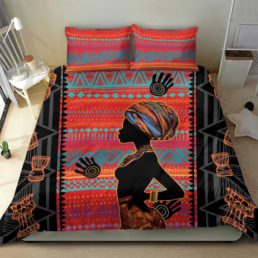 African Women Bedding Set Ethnic Pattern