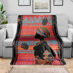 African Women Blanket Ethnic Pattern