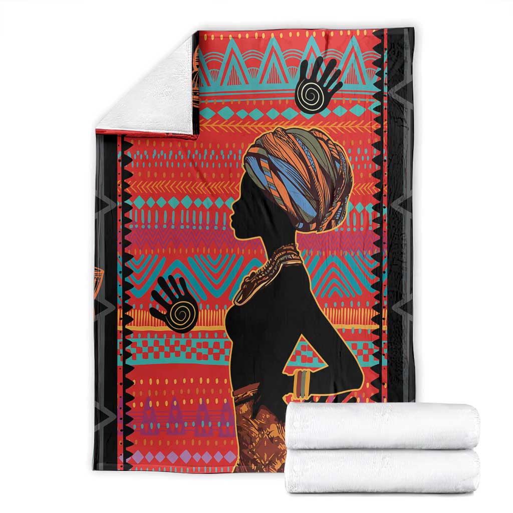 African Women Blanket Ethnic Pattern