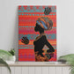 African Women Canvas Wall Art Ethnic Pattern