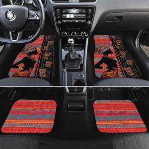 African Women Car Mats Ethnic Pattern
