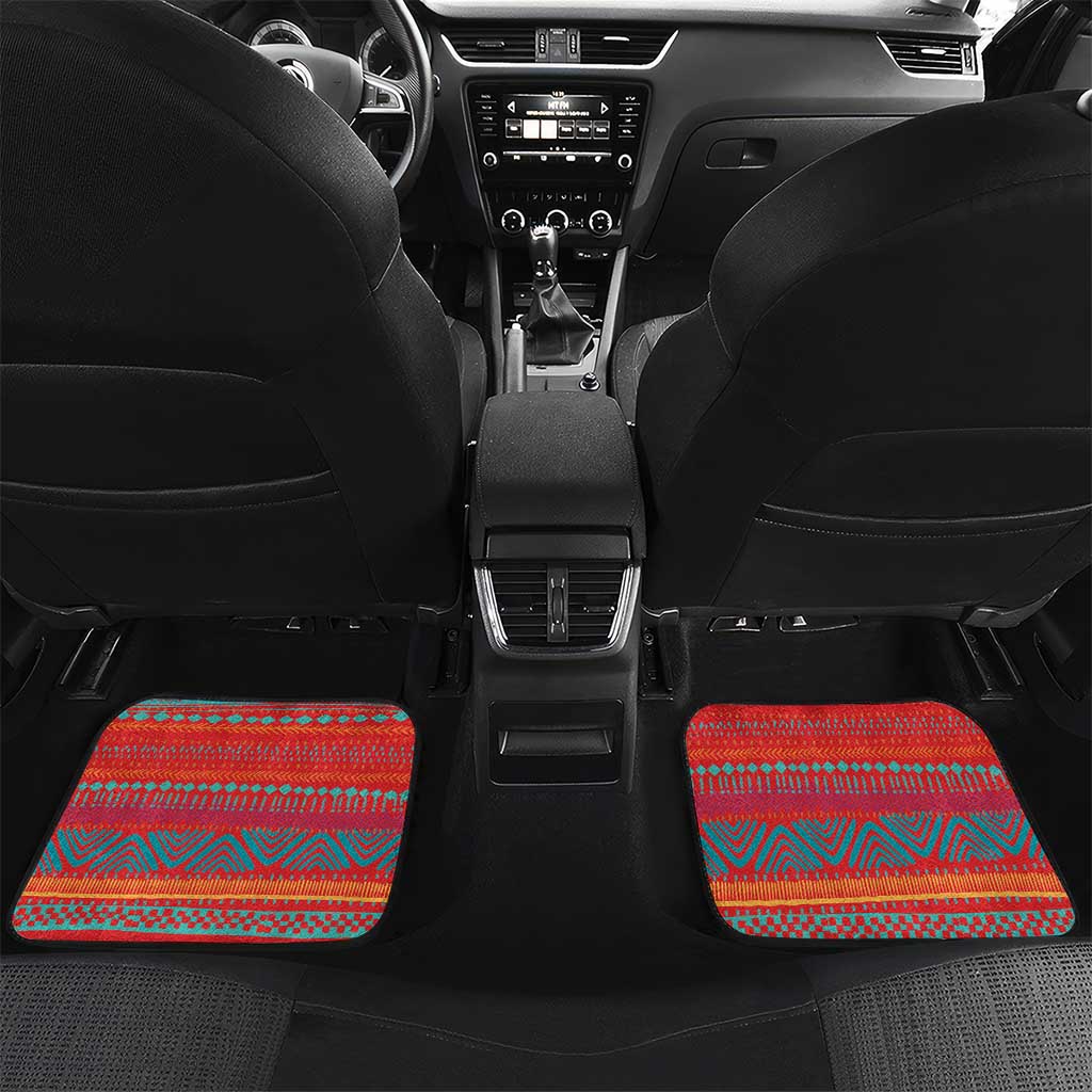 African Women Car Mats Ethnic Pattern