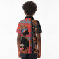 African Women Kid Polo Shirt Ethnic Pattern