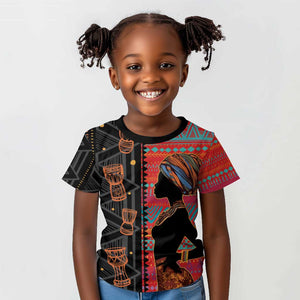 African Women Kid T shirt Ethnic Pattern