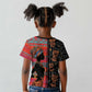 African Women Kid T shirt Ethnic Pattern
