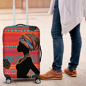 African Women Luggage Cover Ethnic Pattern