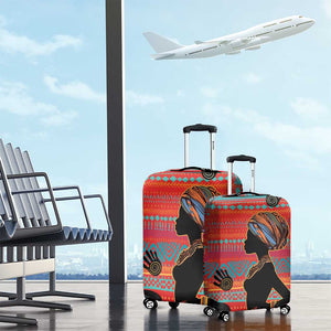 African Women Luggage Cover Ethnic Pattern