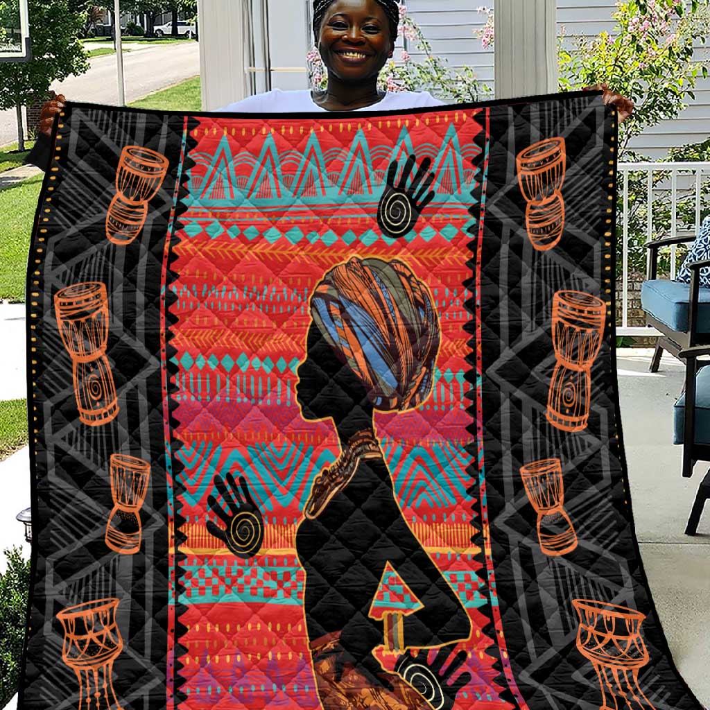 African Women Quilt Ethnic Pattern