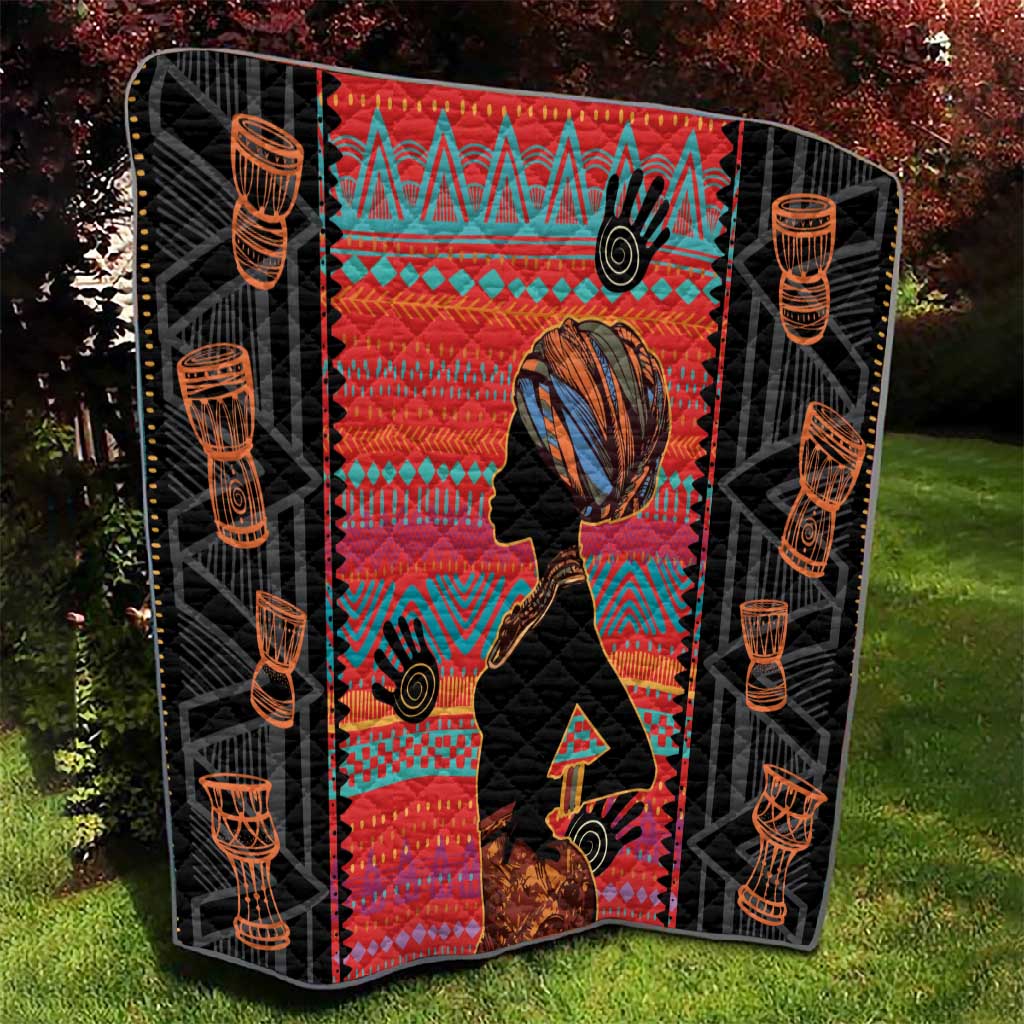 African Women Quilt Ethnic Pattern