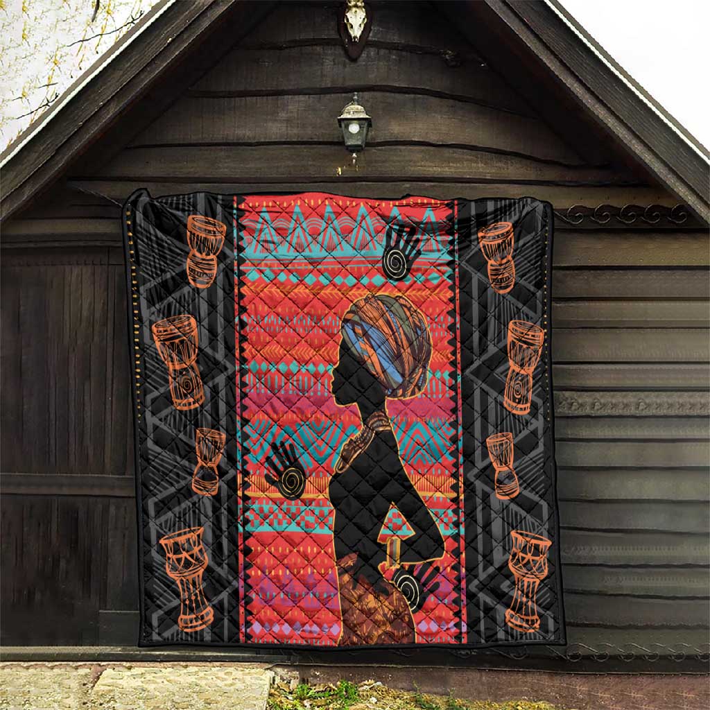 African Women Quilt Ethnic Pattern