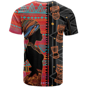 African Women T shirt Ethnic Pattern