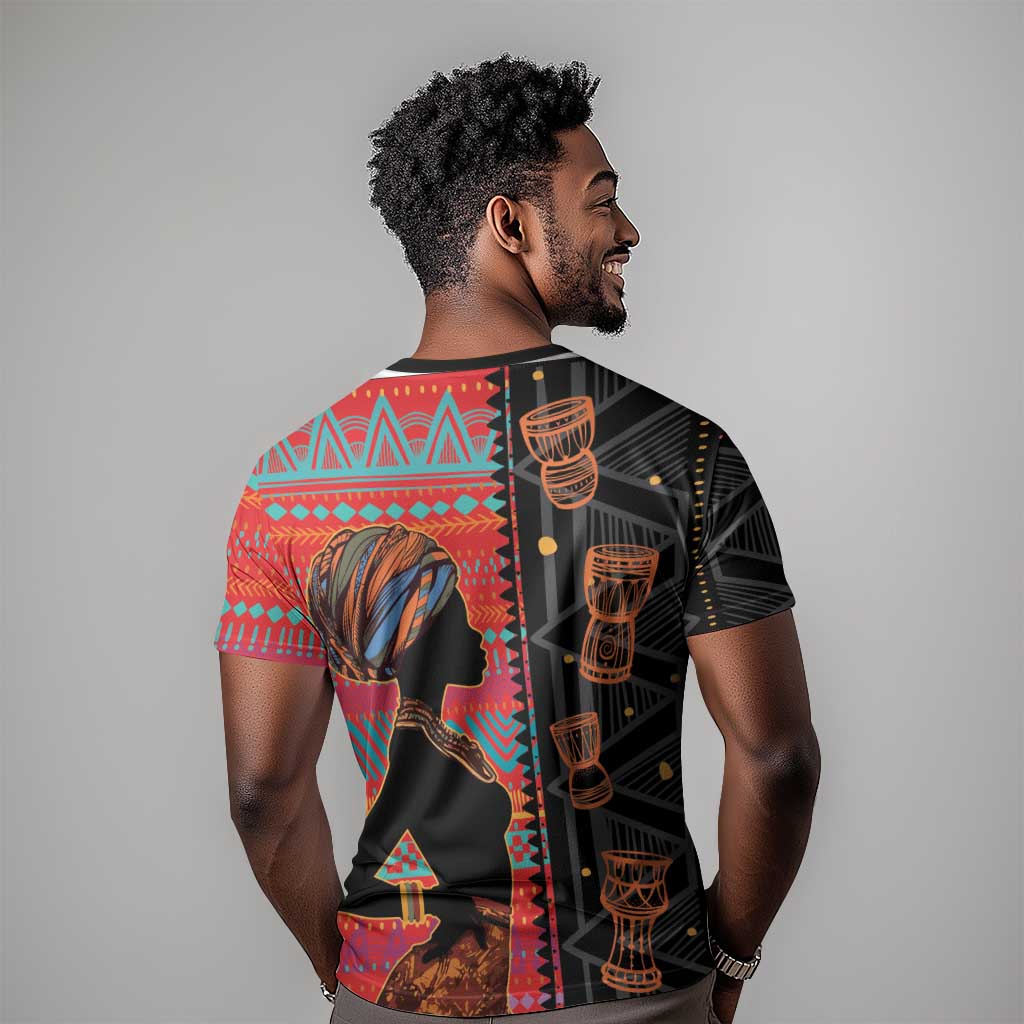 African Women T shirt Ethnic Pattern