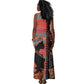 African Women Tank Maxi Dress Ethnic Pattern
