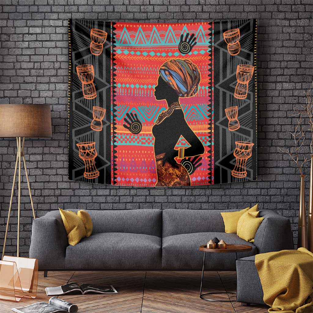 African Women Tapestry Ethnic Pattern