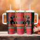 African Women Tumbler With Handle Ethnic Pattern