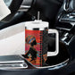 African Women Tumbler With Handle Ethnic Pattern