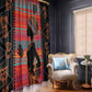 African Women Window Curtain Ethnic Pattern