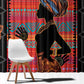 African Women Window Curtain Ethnic Pattern