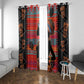 African Women Window Curtain Ethnic Pattern
