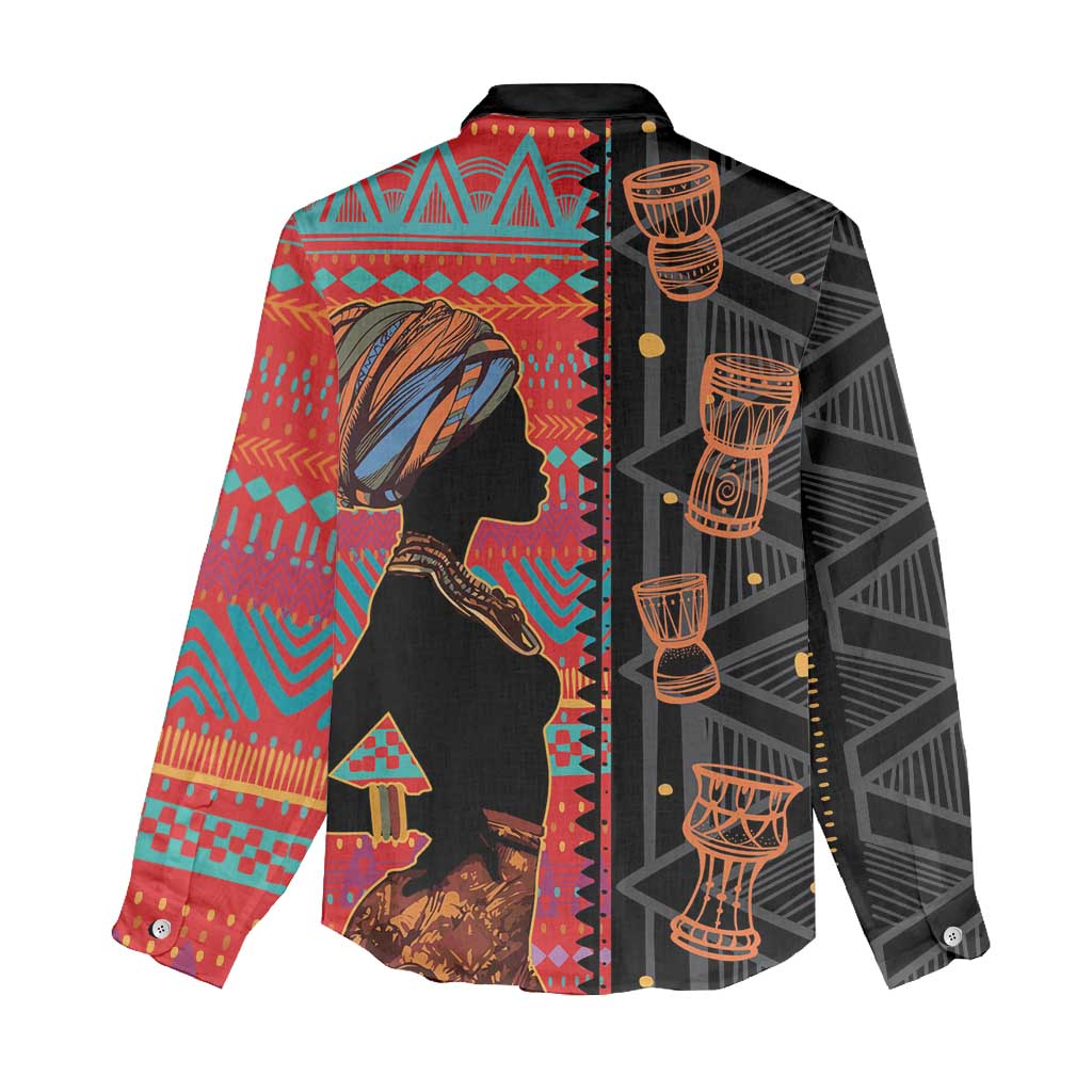 African Women Women Casual Shirt Ethnic Pattern LT15