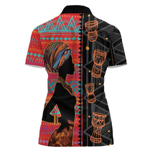 African Women Women Polo Shirt Ethnic Pattern
