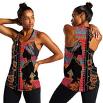 African Women Women Racerback Tank Ethnic Pattern
