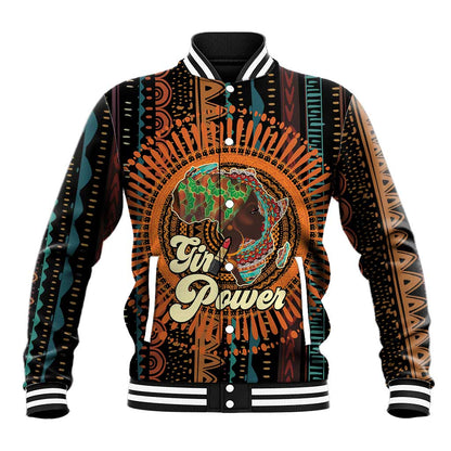 Happy International Women's Day Baseball Jacket Black Girl Power