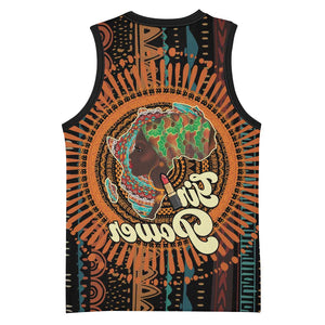 Happy International Women's Day Basketball Jersey Black Girl Power - African Pride