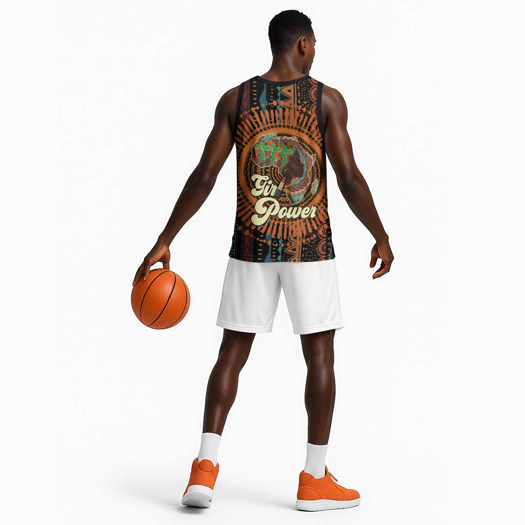 Happy International Women's Day Basketball Jersey Black Girl Power LT15