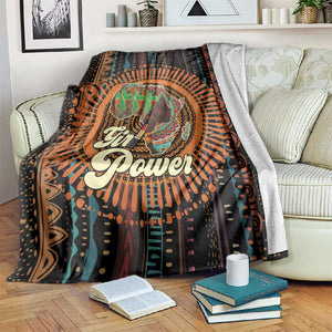Happy International Women's Day Blanket Black Girl Power