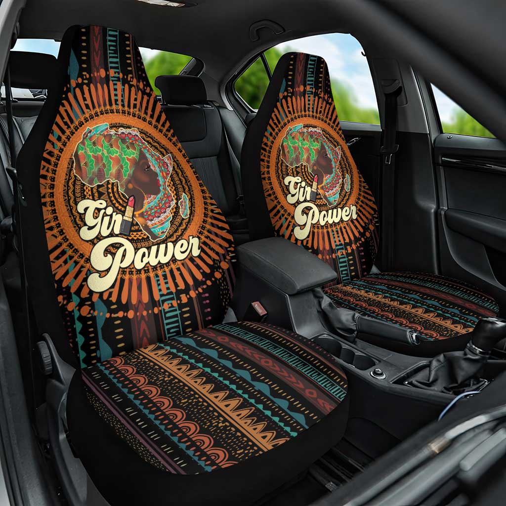 Happy International Women's Day Car Seat Cover Black Girl Power