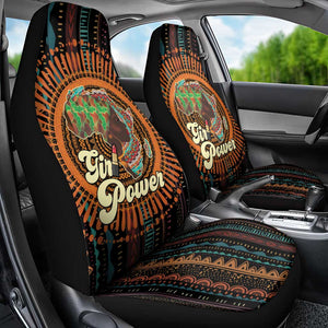 Happy International Women's Day Car Seat Cover Black Girl Power