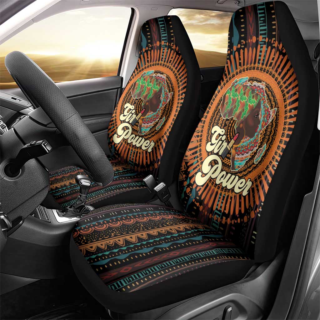 Happy International Women's Day Car Seat Cover Black Girl Power