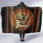 Happy International Women's Day Hooded Blanket Black Girl Power