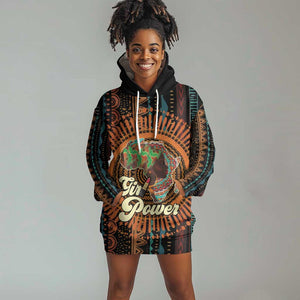 Happy International Women's Day Hoodie Dress Black Girl Power