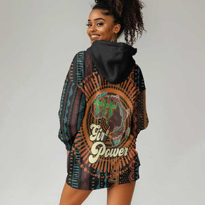 Happy International Women's Day Hoodie Dress Black Girl Power