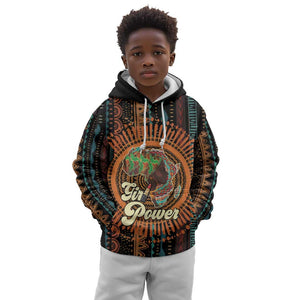 Happy International Women's Day Kid Hoodie Black Girl Power